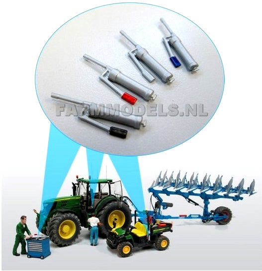 4 x Grease Gun Set 1:32 Scale by Artisan 32 210284