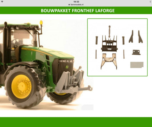 Front Linkage Kit Laforge 80.3 S John Deere 8R Series & 8030 1:32 Scale by Artisan 32 20643 (04125)
