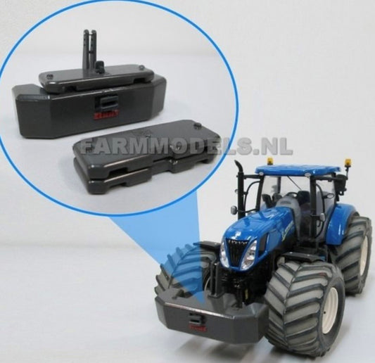 Front weight set with loose plates, original Claas Xerion 4000 Weise 1:32 20777