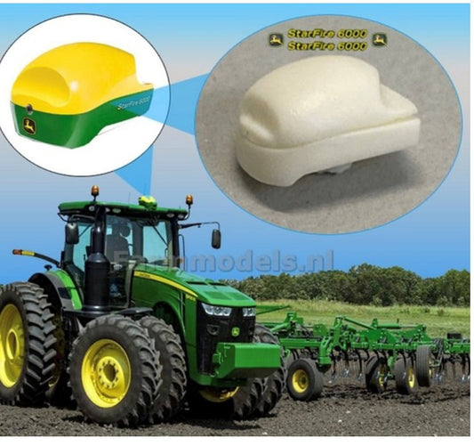 John Deere Starfire 6000 GPS Autopilot + Pré-cut decal John Deere Starfire 6000 1:32