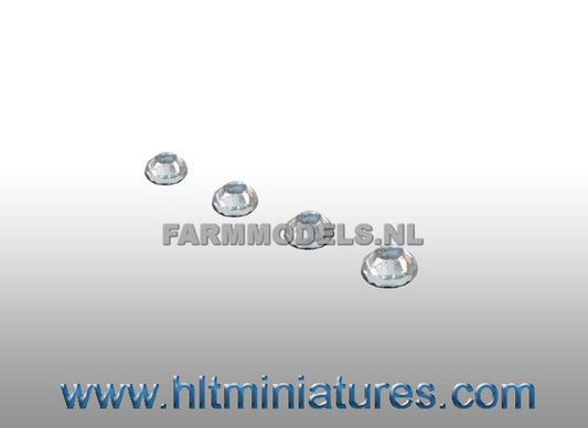 2mm Clear Round Glimmer Transparent Lights (4) 1:32 Scale 22272