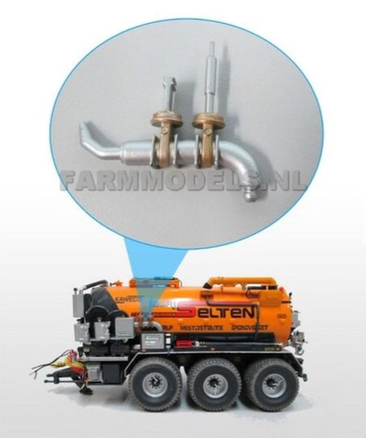 Slurry Tank/Container Double Valve Kit 1:32 Scale by Artisan 32 24280