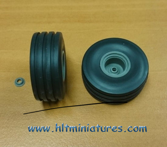 34x14.3mm Wheels/Tyres Front Axle 1:32 Scale by Artisan32 (Cat No. 30099/04262)