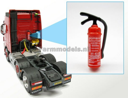 Fire extinguisher Deluxe/ Printed, Large version, total height approx. 22 mm 1:32 320333