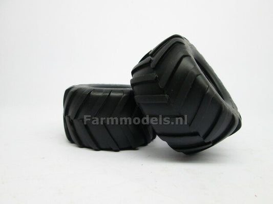 Alliance 1050/50 R32 Wide Low Pressure Tire Set Ø 59 mm x 32.9 mm WITHOUT RIMS 1:32 35140