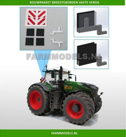 2x Width markers 10 x 10 mm Fixed version, suitable for the Wiking Fendt 1050 among others 1:32 457150