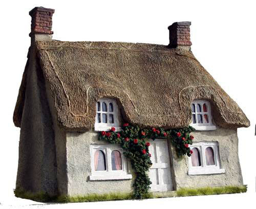 C17 Thatched Cottage House by JG Miniatures