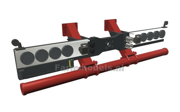 8x TAIL LIGHTS with BLACK HOUSING Ø 4.2mm + 9x HAMBURGER + 4x Other Tail Lights + 2x Triangular Reflectors, all with HIGH GLOSS 1:32 472323