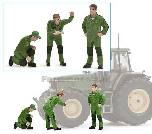 John Deere mechanics 3 pieces 1:32 Schuco S03915 81072