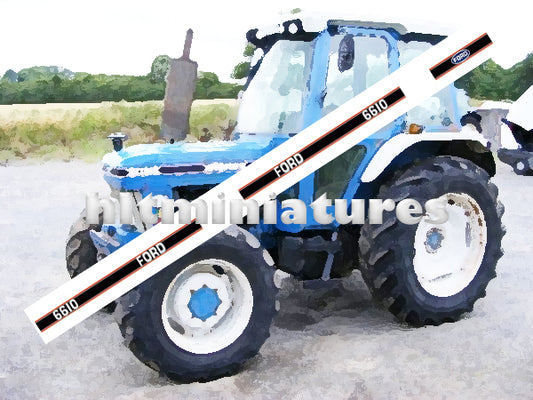 Ford 6610 Tractor Self-adhesive Decals/Sticker for UH 5610 1:32 Scale Dec32
