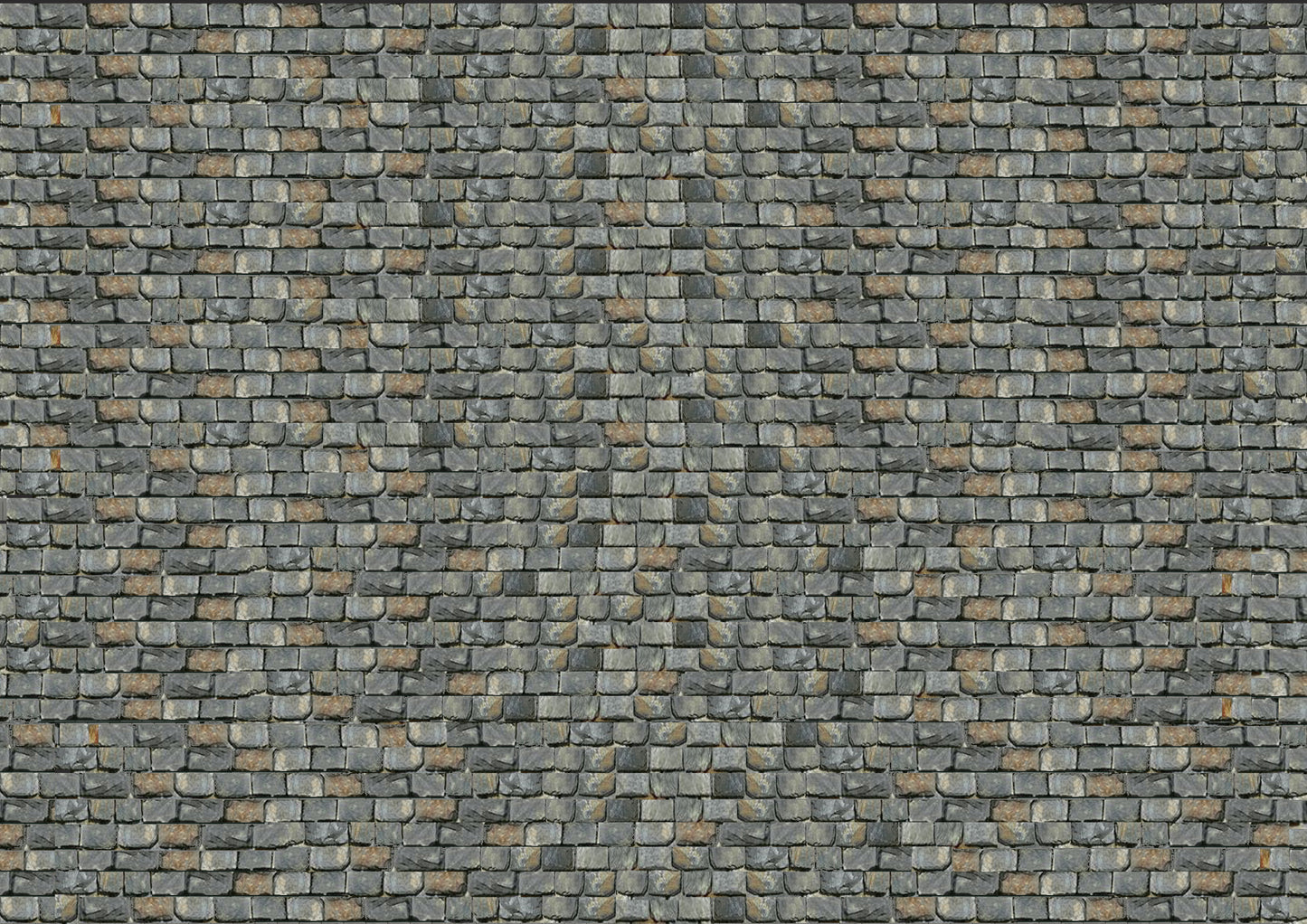 FBR04 5x Sheets of Old Slate Tiles 1:32 Scale by HLT Miniatures