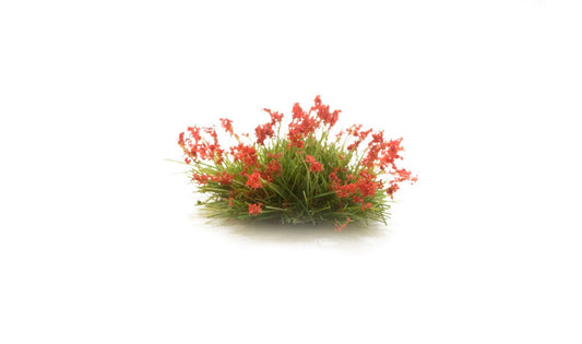 21 x Red Green Grass Tufts by Woodland Scenics (Cat no. FS773)