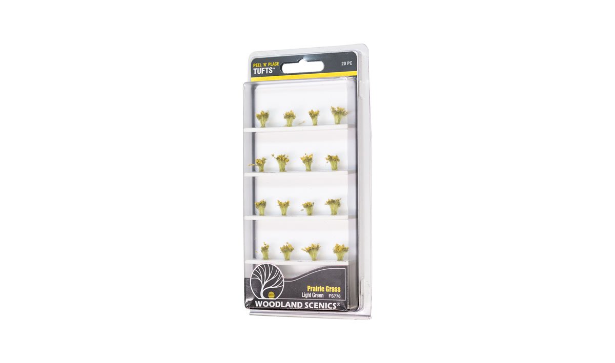 20 x Light Green Prairie Grass Tufts by Woodland Scenics (Cat no. FS776)