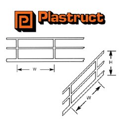 STAS-4 HO Gauge Stair Rail Plastruct (2 pack) 1:100 Scale