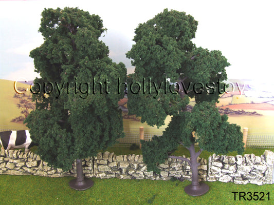 8-9in Cool Shade (Dark) Trees (2) by Woodland Scenics WTR3521