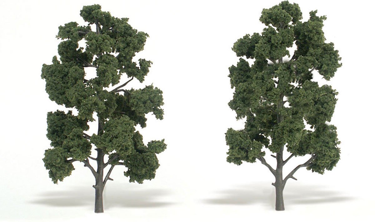 6-7in Medium Green Trees (2) by Woodland Scenics WTR1516
