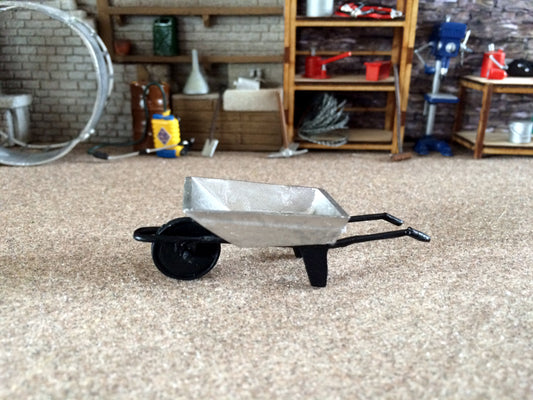 WM010B Wheelbarrow Black 1:32 scale by HLT Miniatures