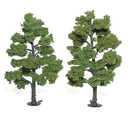 6-7in Light Green Trees (2) by Woodland Scenics WTR1515