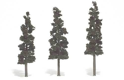 6-7in Conifer Green Trees (3) by Woodland Scenics WTR1562