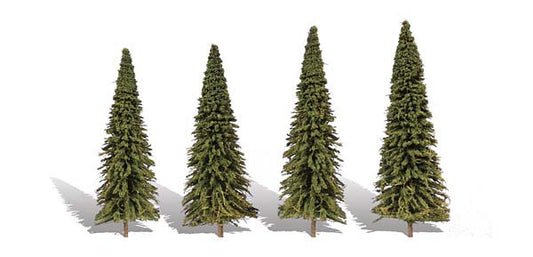 WTR3568 Forever Green Fir Trees by Woodland Scenics 3.5-5.5" 4 Pack