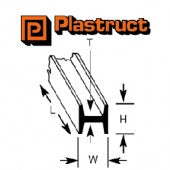 3.2mm Plastruct - Styrene H Section/Channel HFS-4 (90543)