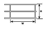 HRS-2 N Gauge Handrail Plastruct (2 pack) 1:200 Scale
