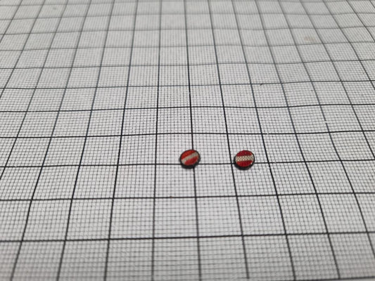 2 X Round rear Round LED traffic lights pma-217