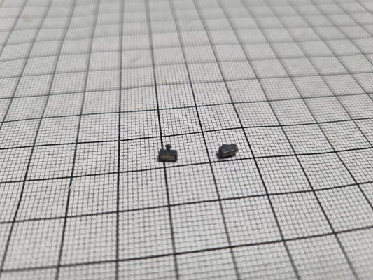 2 X Rectangular work lights with 1.2x 3 mm bracket pma-224