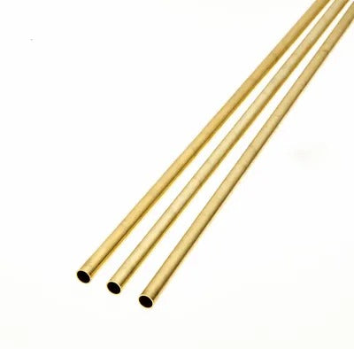 3 pcs x 4mm x 0.45mm x 305mm Brass Tube BT4M Albion Alloys