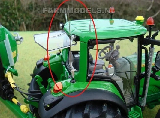 2 x Antenna/Aerial with Spring 1:32 Scale by Artisan 32 340739