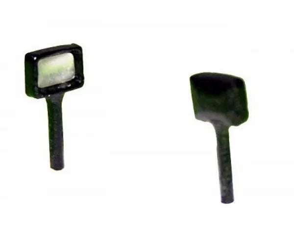 4x5mm Rectangular Work Lights (2) 1:32 Scale by Artisan 32 22495 (04304)