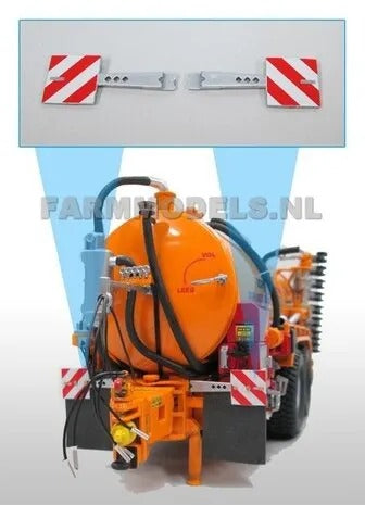 2x Width sign with expulsion areas (+ VMR Veenhuis triangles logo) 1:32 457315