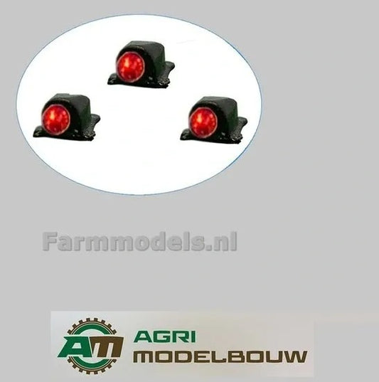 3 X Red Toplight 22287