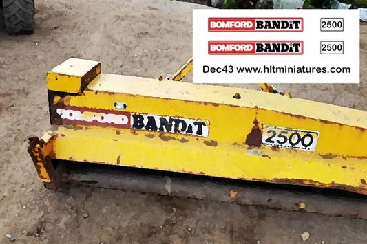 2 x Bomford Bandit 2500 Adhesive Decals 1:32 Scale (DEC43)