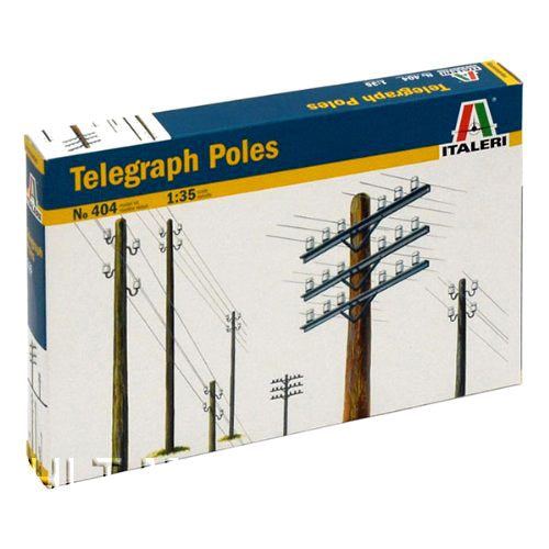 12 x Telegraph Poles Kit 1:32/1:35 Scale by Italeri 404