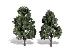 6 To 7 inch ( Classic Cool Shades ) Trees (2) by Woodland Scenics WTR3517