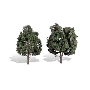 5 To 6 inch ( Classic Cool Shades ) Trees (2) by Woodland Scenics WTR3514