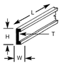 CFS-6 Plastruct - Shallow Channel 4.8mm