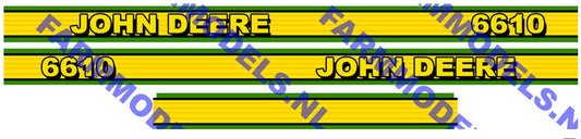 John Deere 6610 Self-Adhesive Decals/Sticker 1:32 Scale DEC36