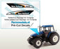 New Holland TM155 type stickers for, among others, NH TM150 Replicagri hood Pre-Cut Decals 1:32 Farmmodels.nl  018810