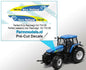 New Holland TM155 type stickers for NH TM155 Replicagri hood Pre-Cut Decals 1:32 Farmmodels.nl  018850