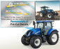 New Holland T6.145 NH Logo type stickers for the hood of NH T6.180 from UH Pre-Cut Decals 1:32 Farmmodels.nl  063306