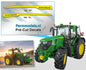 John Deere 6R 185 type stickers, suitable for the John Deere 6250R Wiking 077870 Pre-Cut Decals 1:32 Farmmodels.nl   063317