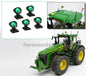 5x Top lights on support with feet, Green glimmers 1:32 Agri Model Building AM-03118 (Item no.: 22325)