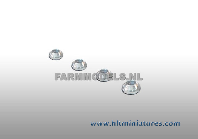5mm Glimmer Round Clear/Transparent Lights (4) 1:32 Scale 22279