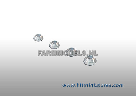 5mm Glimmer Round Clear/Transparent Lights (4) 1:32 Scale 22279