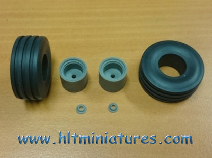 34x14.3mm Wheels/Tyres Front Axle 1:32 Scale by Artisan32 (Cat No. 30099/04262)