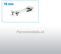 DOUBLE Air horn 18 mm CHROME sprayed front/double mounted rear 1:32 361818