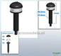 1x CYCLONE FILTER (Air (pre) filter) HIGH VERSION with CONVEXED HOOD & TRANSPARENT COLLECTION TRAY 1:32 413348
