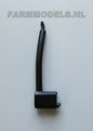 Exhaust is curved black plastic 72 mm 1:32 414863